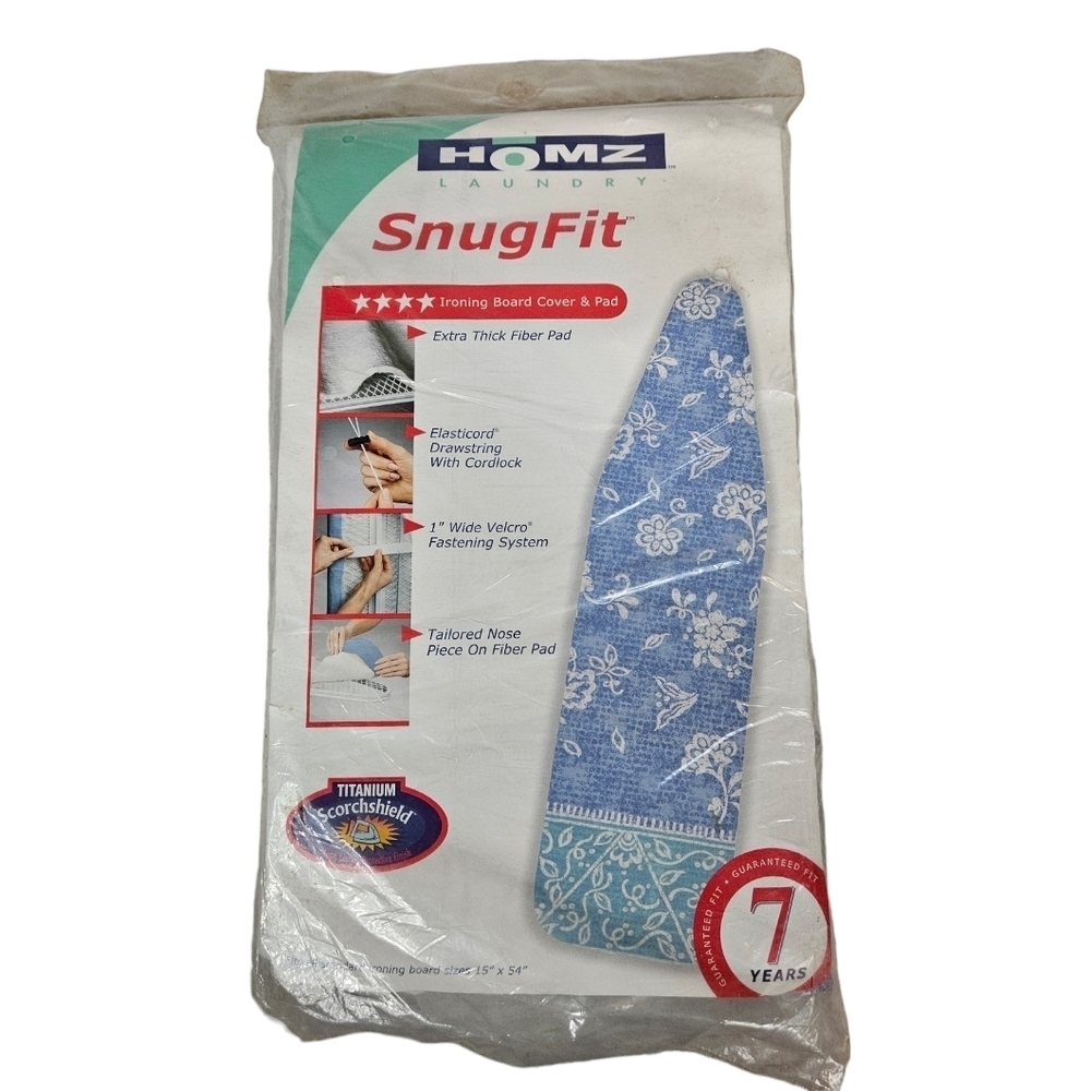 Vintage NWT Homz Laundry Snug Fit Ironing‎ Board Cover & Pad Provence Pattern